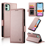 Coque de téléphone en cuir dépoli magnétique à boucle latérale, pour iPhone 12 mini, pour iPhone 11 Pro Max, pour iPhone 11, pour iPhone 11 Pro, pour iPhone X / XS, pour iPhone XR