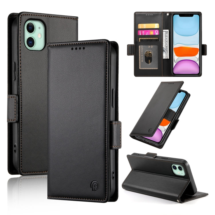 Coque de téléphone en cuir dépoli magnétique à boucle latérale, pour iPhone 12 mini, pour iPhone 11 Pro Max, pour iPhone 11, pour iPhone 11 Pro, pour iPhone X / XS, pour iPhone XR
