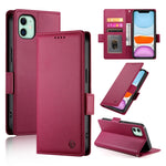 Coque de téléphone en cuir dépoli magnétique à boucle latérale, pour iPhone 12 mini, pour iPhone 11 Pro Max, pour iPhone 11, pour iPhone 11 Pro, pour iPhone X / XS, pour iPhone XR