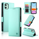 Coque de téléphone en cuir dépoli magnétique à boucle latérale, pour iPhone 12 mini, pour iPhone 11 Pro Max, pour iPhone 11, pour iPhone 11 Pro, pour iPhone X / XS, pour iPhone XR