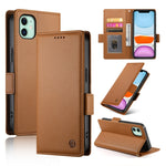 Coque de téléphone en cuir dépoli magnétique à boucle latérale, pour iPhone 12 mini, pour iPhone 11 Pro Max, pour iPhone 11, pour iPhone 11 Pro, pour iPhone X / XS, pour iPhone XR