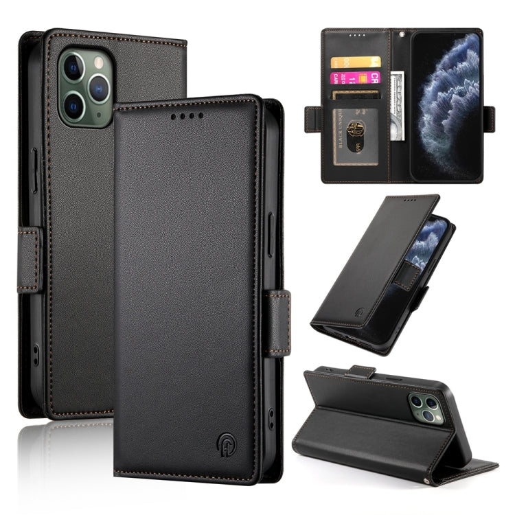 Coque de téléphone en cuir dépoli magnétique à boucle latérale, pour iPhone 12 mini, pour iPhone 11 Pro Max, pour iPhone 11, pour iPhone 11 Pro, pour iPhone X / XS, pour iPhone XR