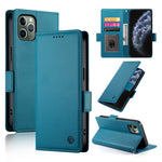 Coque de téléphone en cuir dépoli magnétique à boucle latérale, pour iPhone 12 mini, pour iPhone 11 Pro Max, pour iPhone 11, pour iPhone 11 Pro, pour iPhone X / XS, pour iPhone XR