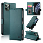 Coque de téléphone en cuir dépoli magnétique à boucle latérale, pour iPhone 12 mini, pour iPhone 11 Pro Max, pour iPhone 11, pour iPhone 11 Pro, pour iPhone X / XS, pour iPhone XR