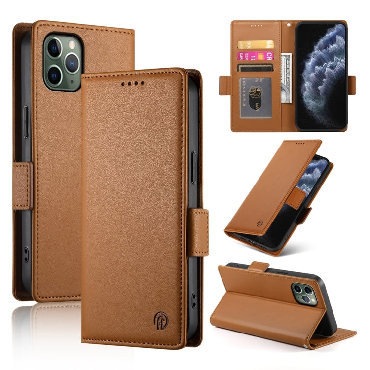 Coque de téléphone en cuir dépoli magnétique à boucle latérale, pour iPhone 12 mini, pour iPhone 11 Pro Max, pour iPhone 11, pour iPhone 11 Pro, pour iPhone X / XS, pour iPhone XR