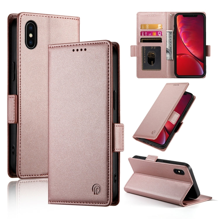 Coque de téléphone en cuir dépoli magnétique à boucle latérale, pour iPhone 12 mini, pour iPhone 11 Pro Max, pour iPhone 11, pour iPhone 11 Pro, pour iPhone X / XS, pour iPhone XR