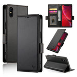 Coque de téléphone en cuir dépoli magnétique à boucle latérale, pour iPhone 12 mini, pour iPhone 11 Pro Max, pour iPhone 11, pour iPhone 11 Pro, pour iPhone X / XS, pour iPhone XR