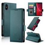Coque de téléphone en cuir dépoli magnétique à boucle latérale, pour iPhone 12 mini, pour iPhone 11 Pro Max, pour iPhone 11, pour iPhone 11 Pro, pour iPhone X / XS, pour iPhone XR