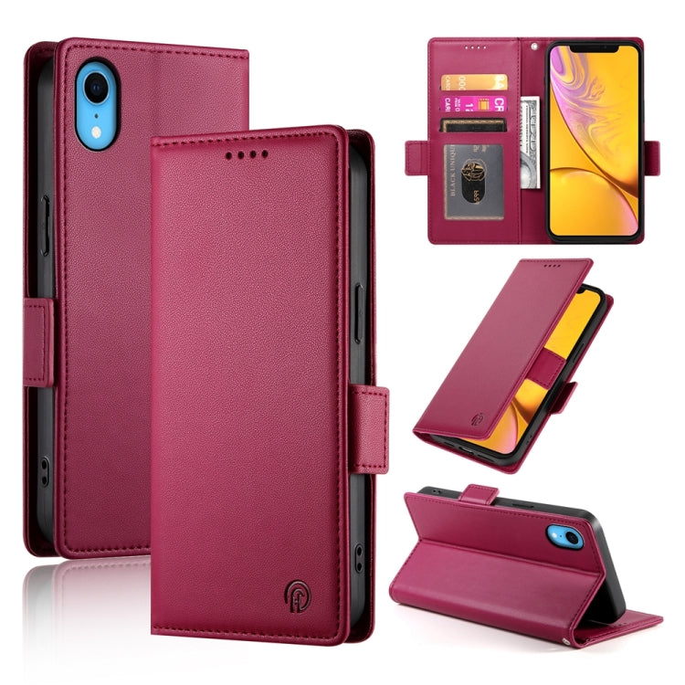 Coque de téléphone en cuir dépoli magnétique à boucle latérale, pour iPhone 12 mini, pour iPhone 11 Pro Max, pour iPhone 11, pour iPhone 11 Pro, pour iPhone X / XS, pour iPhone XR