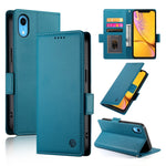 Coque de téléphone en cuir dépoli magnétique à boucle latérale, pour iPhone 12 mini, pour iPhone 11 Pro Max, pour iPhone 11, pour iPhone 11 Pro, pour iPhone X / XS, pour iPhone XR