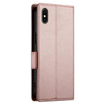 Coque de téléphone en cuir dépoli à boucle latérale magnétique, pour iPhone XS Max, pour iPhone 8 Plus / 7 Plus