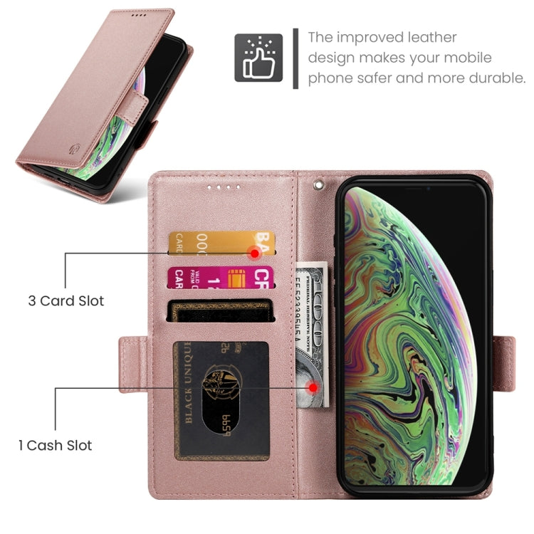 Coque de téléphone en cuir dépoli à boucle latérale magnétique, pour iPhone XS Max, pour iPhone 8 Plus / 7 Plus