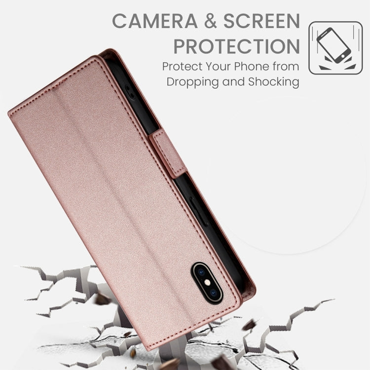 Coque de téléphone en cuir dépoli à boucle latérale magnétique, pour iPhone XS Max, pour iPhone 8 Plus / 7 Plus