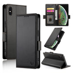 Coque de téléphone en cuir dépoli à boucle latérale magnétique, pour iPhone XS Max, pour iPhone 8 Plus / 7 Plus