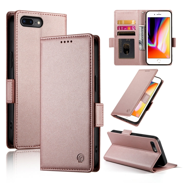 Coque de téléphone en cuir dépoli à boucle latérale magnétique, pour iPhone XS Max, pour iPhone 8 Plus / 7 Plus