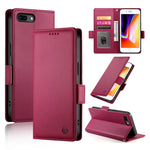 Coque de téléphone en cuir dépoli à boucle latérale magnétique, pour iPhone XS Max, pour iPhone 8 Plus / 7 Plus