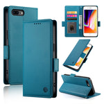 Coque de téléphone en cuir dépoli à boucle latérale magnétique, pour iPhone XS Max, pour iPhone 8 Plus / 7 Plus