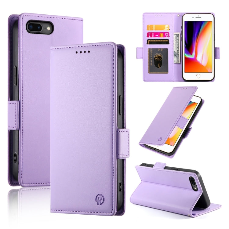 Coque de téléphone en cuir dépoli à boucle latérale magnétique, pour iPhone XS Max, pour iPhone 8 Plus / 7 Plus