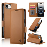 Étui de téléphone en cuir dépoli magnétique à boucle latérale, pour iPhone 17e / 16e, pour iPhone 17 Pro Max, pour iPhone 17 Pro, pour iPhone 17, pour iPhone Air, pour iPhone 16 Pro Max