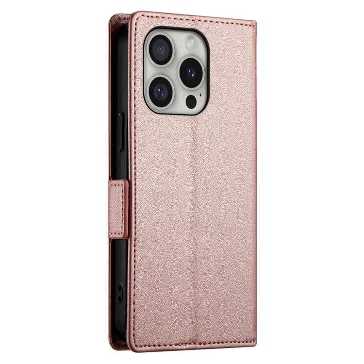 Étui de téléphone en cuir dépoli à boucle latérale magnétique, Pour iPhone 16 Pro, Pour iPhone 16 Plus, Pour iPhone 16, Pour iPhone 15 Pro Max, Pour iPhone 15 Pro, Pour iPhone 15 Plus