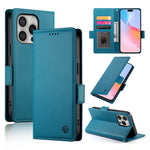 Étui de téléphone en cuir dépoli à boucle latérale magnétique, Pour iPhone 16 Pro, Pour iPhone 16 Plus, Pour iPhone 16, Pour iPhone 15 Pro Max, Pour iPhone 15 Pro, Pour iPhone 15 Plus