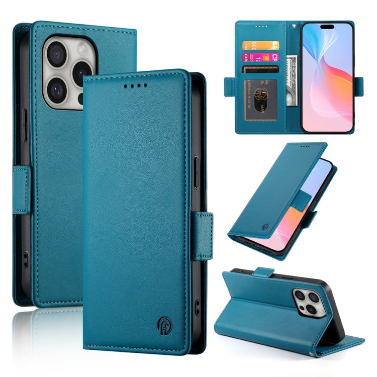 Étui de téléphone en cuir dépoli à boucle latérale magnétique, Pour iPhone 16 Pro, Pour iPhone 16 Plus, Pour iPhone 16, Pour iPhone 15 Pro Max, Pour iPhone 15 Pro, Pour iPhone 15 Plus