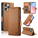Étui de téléphone en cuir dépoli à boucle latérale magnétique, Pour iPhone 16 Pro, Pour iPhone 16 Plus, Pour iPhone 16, Pour iPhone 15 Pro Max, Pour iPhone 15 Pro, Pour iPhone 15 Plus