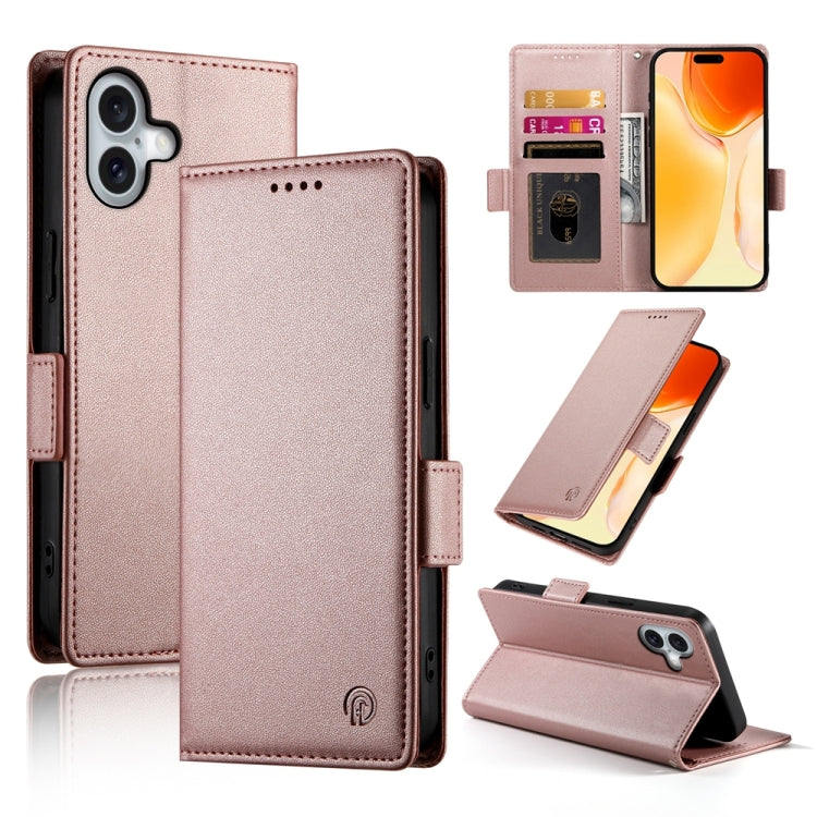 Étui de téléphone en cuir dépoli à boucle latérale magnétique, Pour iPhone 16 Pro, Pour iPhone 16 Plus, Pour iPhone 16, Pour iPhone 15 Pro Max, Pour iPhone 15 Pro, Pour iPhone 15 Plus