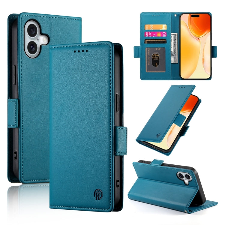 Étui de téléphone en cuir dépoli à boucle latérale magnétique, Pour iPhone 16 Pro, Pour iPhone 16 Plus, Pour iPhone 16, Pour iPhone 15 Pro Max, Pour iPhone 15 Pro, Pour iPhone 15 Plus