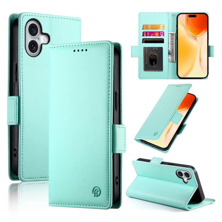 Étui de téléphone en cuir dépoli à boucle latérale magnétique, Pour iPhone 16 Pro, Pour iPhone 16 Plus, Pour iPhone 16, Pour iPhone 15 Pro Max, Pour iPhone 15 Pro, Pour iPhone 15 Plus
