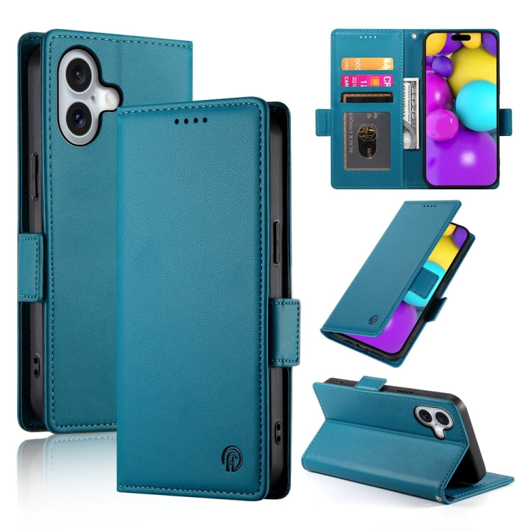 Étui de téléphone en cuir dépoli à boucle latérale magnétique, Pour iPhone 16 Pro, Pour iPhone 16 Plus, Pour iPhone 16, Pour iPhone 15 Pro Max, Pour iPhone 15 Pro, Pour iPhone 15 Plus