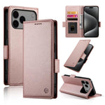 Étui de téléphone en cuir dépoli magnétique à boucle latérale, pour iPhone 17e / 16e, pour iPhone 17 Pro Max, pour iPhone 17 Pro, pour iPhone 17, pour iPhone Air, pour iPhone 16 Pro Max