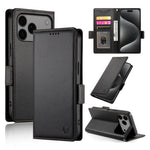 Étui de téléphone en cuir dépoli magnétique à boucle latérale, pour iPhone 17e / 16e, pour iPhone 17 Pro Max, pour iPhone 17 Pro, pour iPhone 17, pour iPhone Air, pour iPhone 16 Pro Max