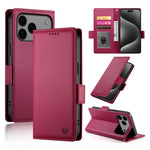 Étui de téléphone en cuir dépoli magnétique à boucle latérale, pour iPhone 17e / 16e, pour iPhone 17 Pro Max, pour iPhone 17 Pro, pour iPhone 17, pour iPhone Air, pour iPhone 16 Pro Max