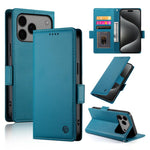 Étui de téléphone en cuir dépoli magnétique à boucle latérale, pour iPhone 17e / 16e, pour iPhone 17 Pro Max, pour iPhone 17 Pro, pour iPhone 17, pour iPhone Air, pour iPhone 16 Pro Max