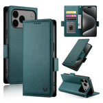 Étui de téléphone en cuir dépoli magnétique à boucle latérale, pour iPhone 17e / 16e, pour iPhone 17 Pro Max, pour iPhone 17 Pro, pour iPhone 17, pour iPhone Air, pour iPhone 16 Pro Max