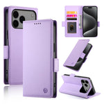 Étui de téléphone en cuir dépoli magnétique à boucle latérale, pour iPhone 17e / 16e, pour iPhone 17 Pro Max, pour iPhone 17 Pro, pour iPhone 17, pour iPhone Air, pour iPhone 16 Pro Max