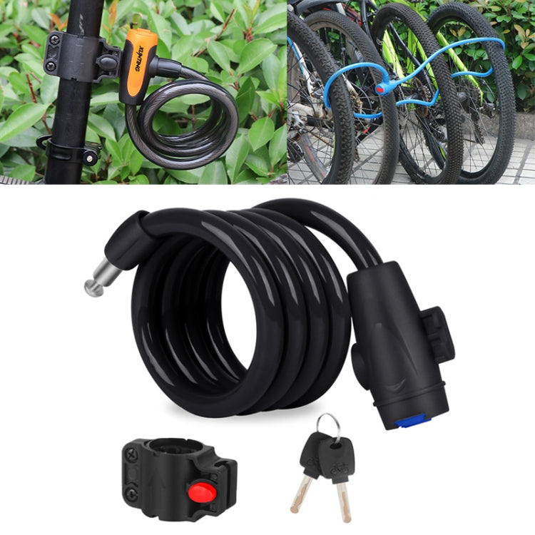 Antivol portable pour vélo avec câble en acier et cadre de verrouillage, style A 100 cm noir, style A 120 cm noir, style B 100 cm noir, style B 120 cm noir, style B 150 cm noir