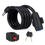 Antivol portable pour vélo avec câble en acier et cadre de verrouillage, style A 100 cm noir, style A 120 cm noir, style B 100 cm noir, style B 120 cm noir, style B 150 cm noir
