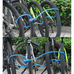 Antivol portable pour vélo avec câble en acier et cadre de verrouillage, style A 100 cm noir, style A 120 cm noir, style B 100 cm noir, style B 120 cm noir, style B 150 cm noir