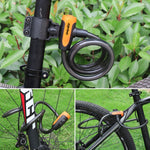 Antivol portable pour vélo avec câble en acier et cadre de verrouillage, style A 100 cm noir, style A 120 cm noir, style B 100 cm noir, style B 120 cm noir, style B 150 cm noir