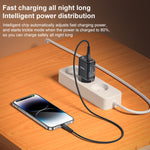 Chargeur Yesido YC69 30W USB + Double USB-C / Type-C avec Affichage Numérique, Spécification : Prise EU, YC69