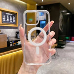 Coque en TPU acrylique transparent magnétique MagSafe pour appareil photo à grand trou, Pour iPhone 17 Pro Max, Pour iPhone 17 Pro, Pour iPhone 17, Pour iPhone Air, Pour iPhone 16 Pro Max, Pour iPhone 16 Pro, Pour iPhone 16 Plus, Pour iPhone 16