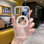 Coque en TPU acrylique transparent magnétique MagSafe pour appareil photo à grand trou, Pour iPhone 17 Pro Max, Pour iPhone 17 Pro, Pour iPhone 17, Pour iPhone Air, Pour iPhone 16 Pro Max, Pour iPhone 16 Pro, Pour iPhone 16 Plus, Pour iPhone 16