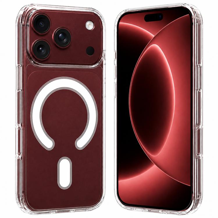 Coque en TPU acrylique transparent magnétique MagSafe pour appareil photo à grand trou, Pour iPhone 17 Pro Max, Pour iPhone 17 Pro, Pour iPhone 17, Pour iPhone Air, Pour iPhone 16 Pro Max, Pour iPhone 16 Pro, Pour iPhone 16 Plus, Pour iPhone 16