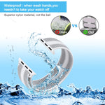 Bracelet en nylon à boucle, Pour Apple Watch Series 8&7 41mm / SE 2&6&SE&5&4 40mm / 3&2&1 38mm, Pour Apple Watch Ultra 49mm / Series 8&7 45mm / SE 2&6&SE&5&4 44mm / 3&2&1 42mm, Pour Apple Watch Series 7 45mm / 6 & SE & 5 & 4 44mm / 3 & 2 & 1 42mm
