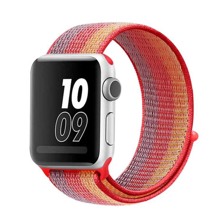 Bracelet en nylon à boucle, Pour Apple Watch Series 8&7 41mm / SE 2&6&SE&5&4 40mm / 3&2&1 38mm, Pour Apple Watch Ultra 49mm / Series 8&7 45mm / SE 2&6&SE&5&4 44mm / 3&2&1 42mm, Pour Apple Watch Series 7 45mm / 6 & SE & 5 & 4 44mm / 3 & 2 & 1 42mm