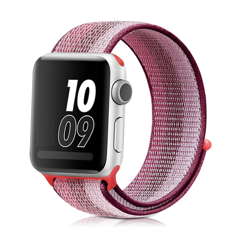 Bracelet en nylon à boucle, Pour Apple Watch Series 8&7 41mm / SE 2&6&SE&5&4 40mm / 3&2&1 38mm, Pour Apple Watch Ultra 49mm / Series 8&7 45mm / SE 2&6&SE&5&4 44mm / 3&2&1 42mm, Pour Apple Watch Series 7 45mm / 6 & SE & 5 & 4 44mm / 3 & 2 & 1 42mm