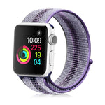 Bracelet en nylon à boucle, Pour Apple Watch Series 8&7 41mm / SE 2&6&SE&5&4 40mm / 3&2&1 38mm, Pour Apple Watch Ultra 49mm / Series 8&7 45mm / SE 2&6&SE&5&4 44mm / 3&2&1 42mm, Pour Apple Watch Series 7 45mm / 6 & SE & 5 & 4 44mm / 3 & 2 & 1 42mm