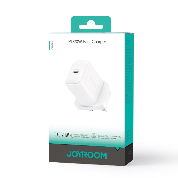 Chargeur port USB-C / Type-C JOYROOM JR-TCF20 PD20W, prise UK